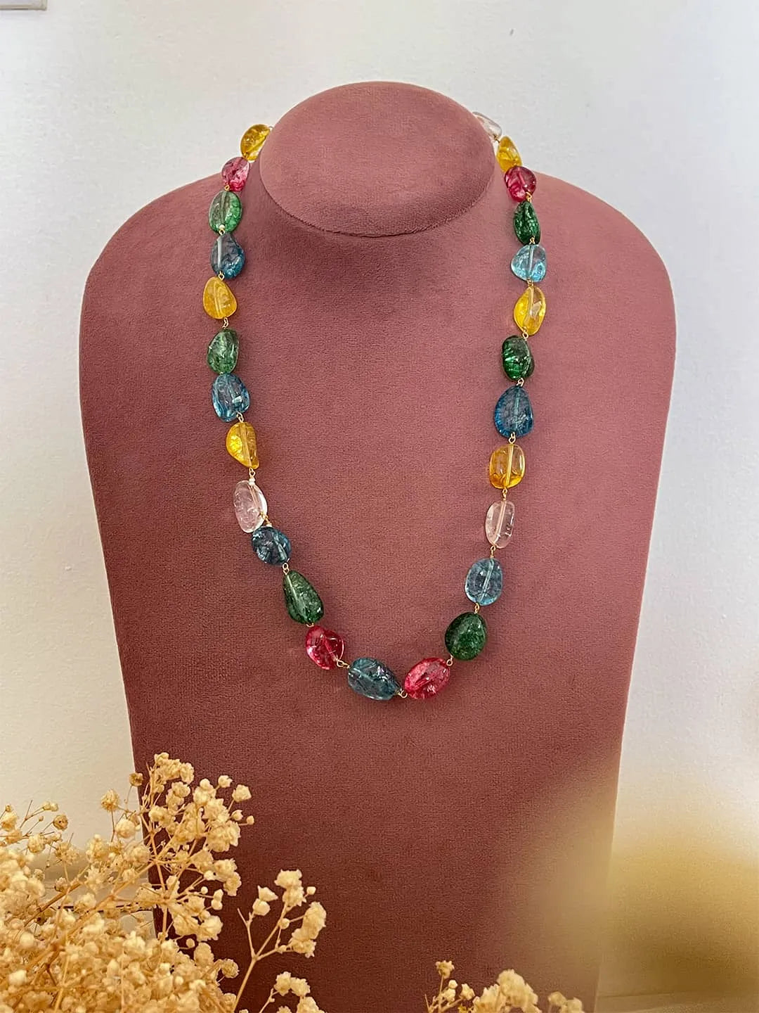 Ishhaara Multi Colored Beaded Necklace