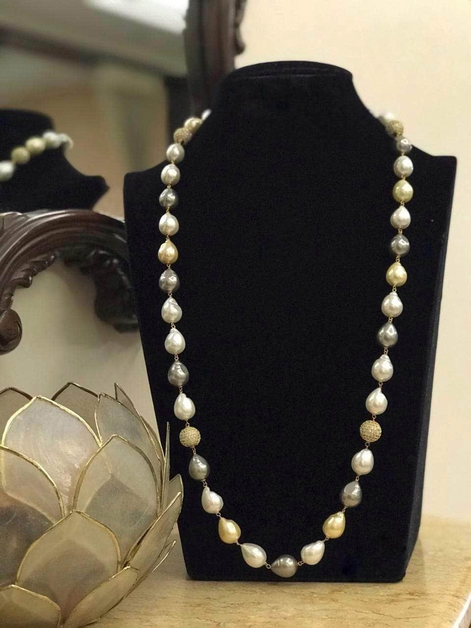 Ishhaara Multi Colour Pearl Necklace
