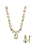 Ishhaara Multi colour stone studded necklace