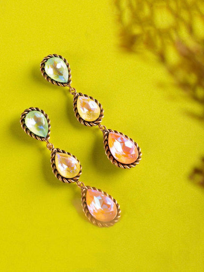 Ishhaara Drop 3 Tiered Earring