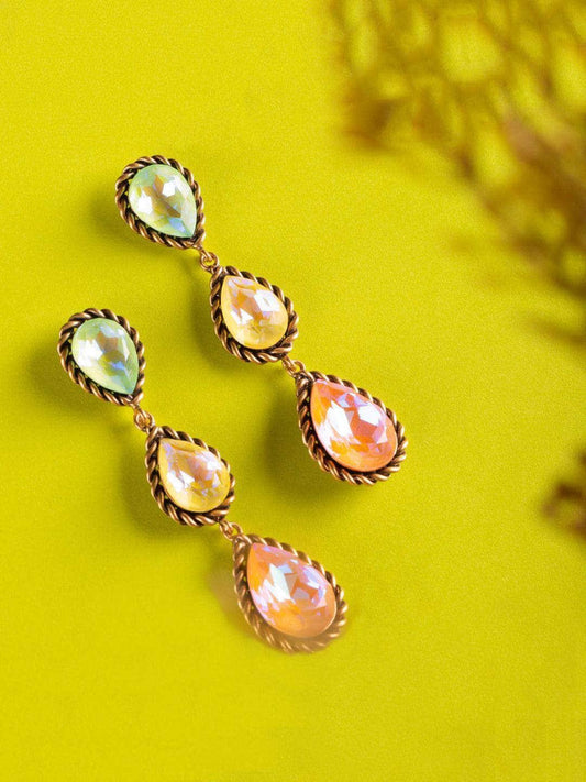 Ishhaara Drop 3 Tiered Earring