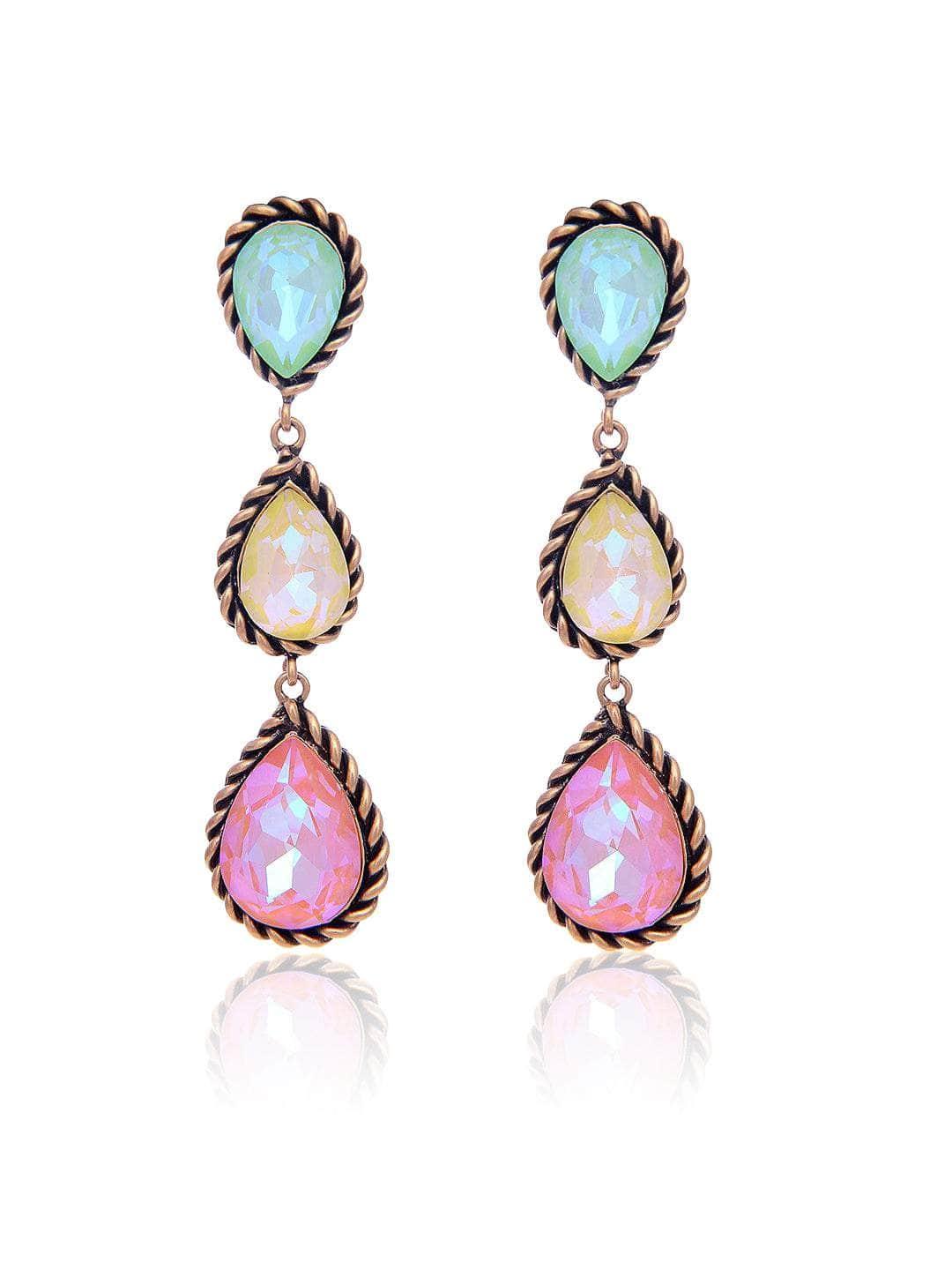 Ishhaara Drop 3 Tiered Earring