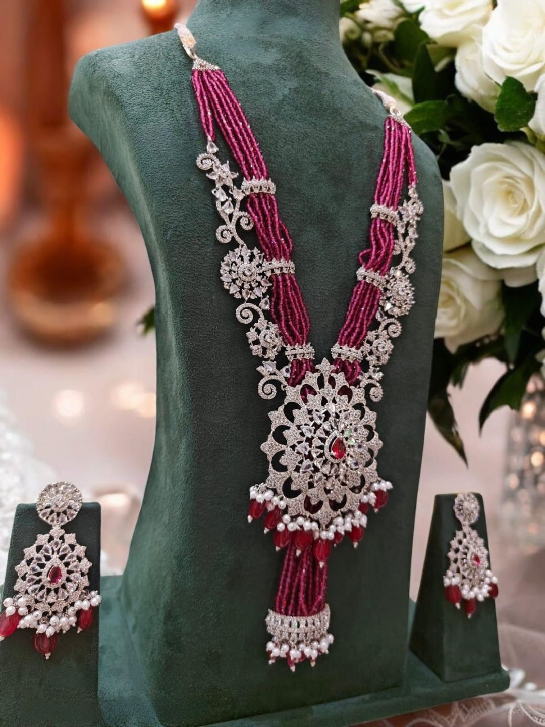 Ishhaara Multi Layer Jaipuri Polki Necklace