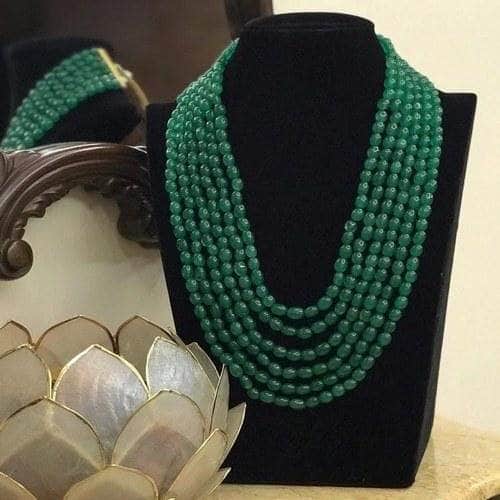 Ishhaara Multi Layered Emerald Stone
