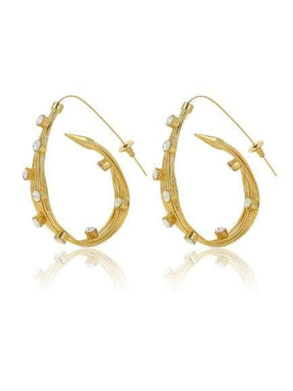 Ishhaara Multi Wire Big Hoop Earrings