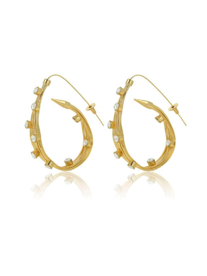 Ishhaara Multi Wire Big Hoop Earrings