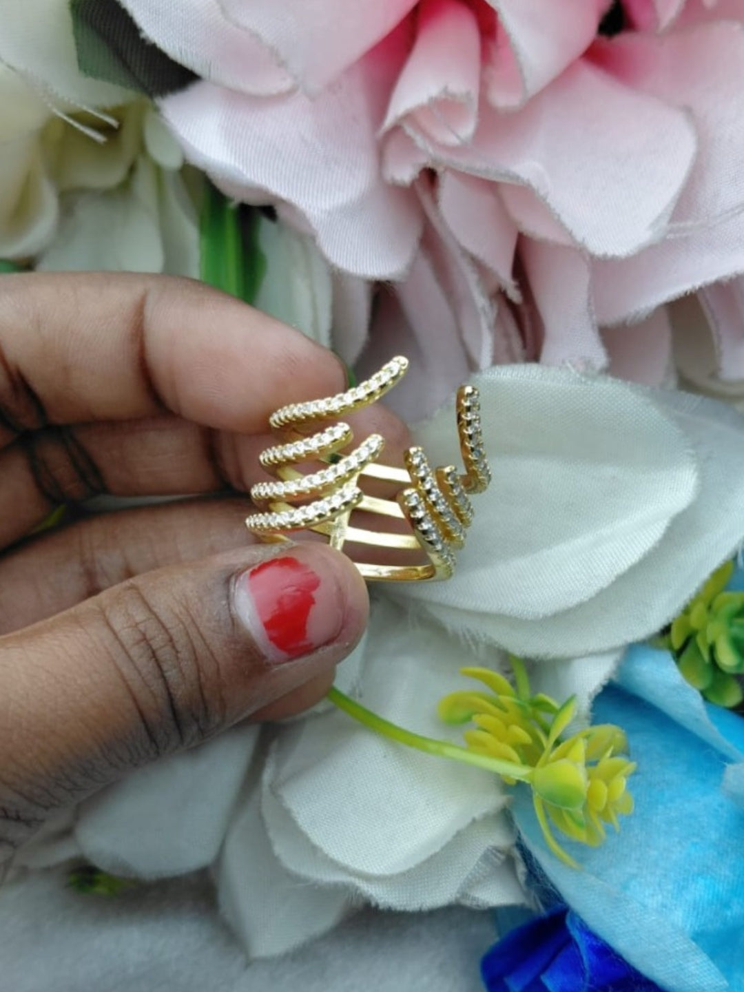 Ishhaara Multiband Pave Ring
