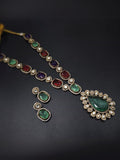 Ishhaara Multicolor Emerald Cassidy Zirconia Jewellery Set