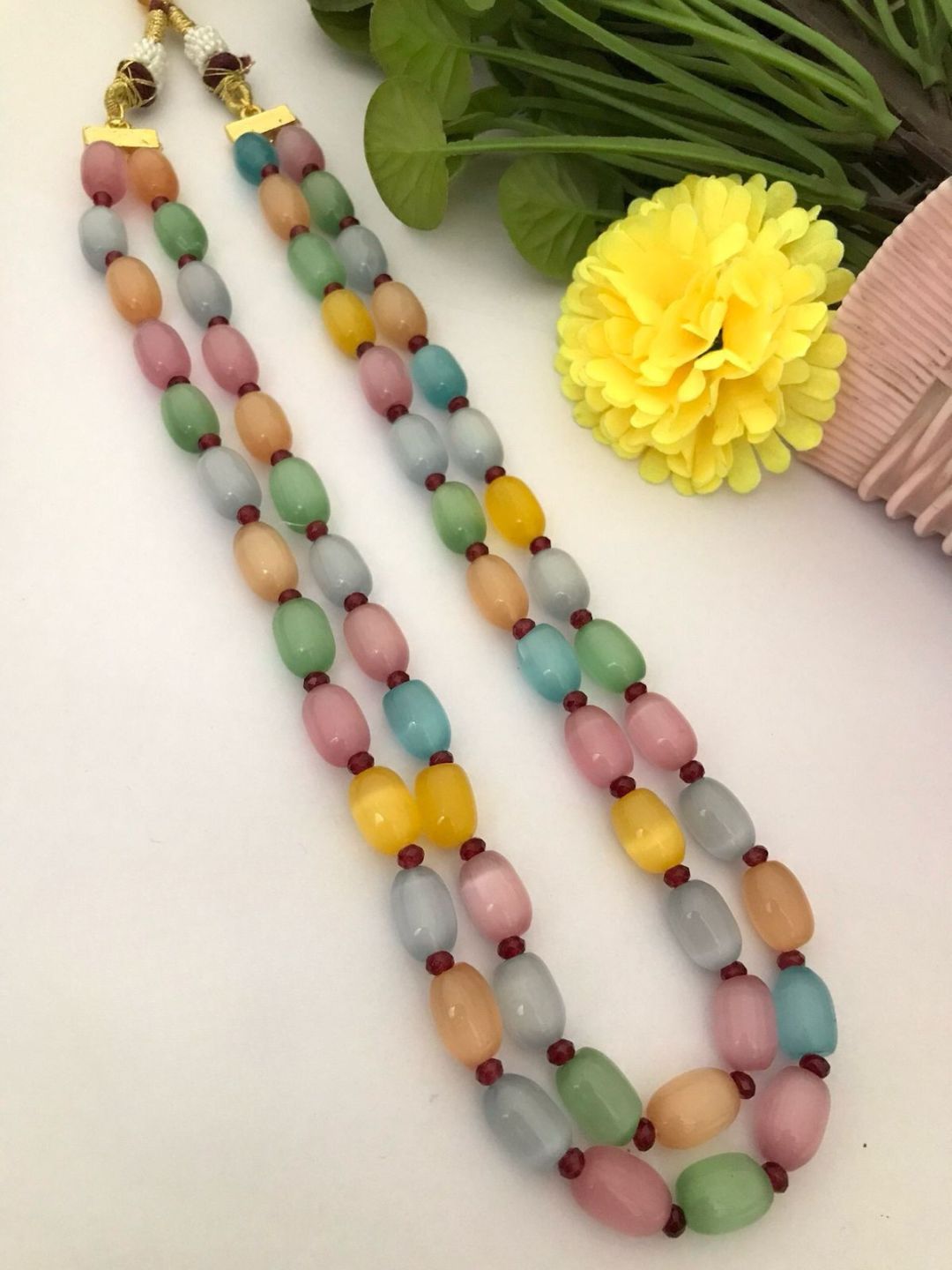 Ishhaara Multicolor Gemstone Beaded Mala