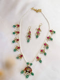 Ishhaara Multicolor Jadau Kundan Stones Pendant Necklace