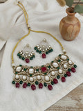Ishhaara Multicolor Kundan Bridal Necklace Set
