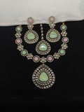 Ishhaara Multicolor Kundan Design Stone-Studded Necklace