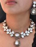 Ishhaara Multicolor Kundan Pendant Necklace