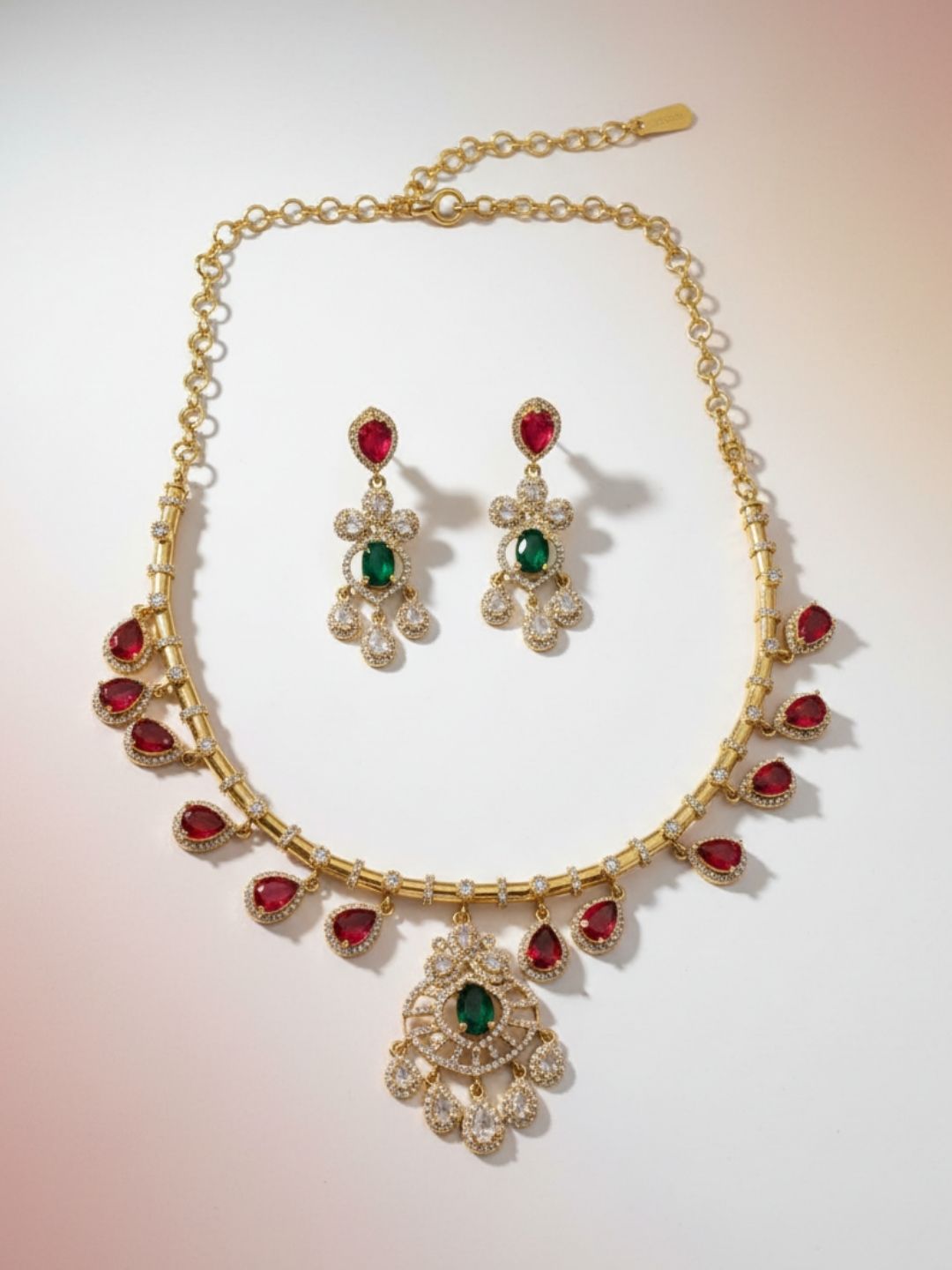 Ishhaara Multicolor Moissanite Necklace