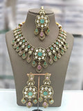 Ishhaara Multicolor Mossianite Polki Necklace