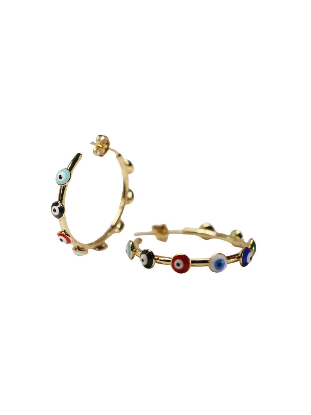 Ishhaara Multicolor Nazar Na Lage Hoops