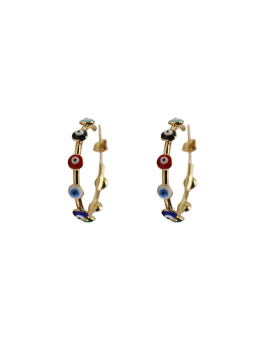 Ishhaara Multicolor Nazar Na Lage Hoops