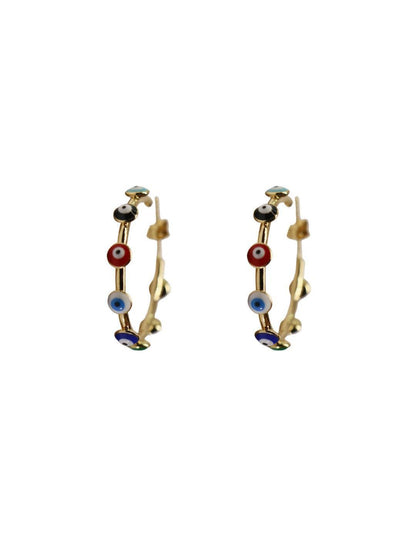 Ishhaara Multicolor Nazar Na Lage Hoops
