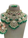 Ishhaara Multicolor Premium Victorian Layered Bridal Choker Necklace