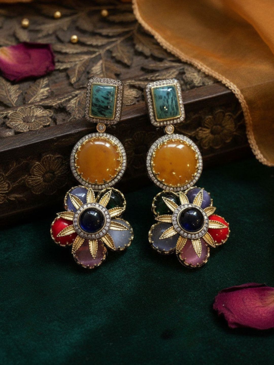 Ishhaara Multicolor Sabyasachi Inspired Earrings