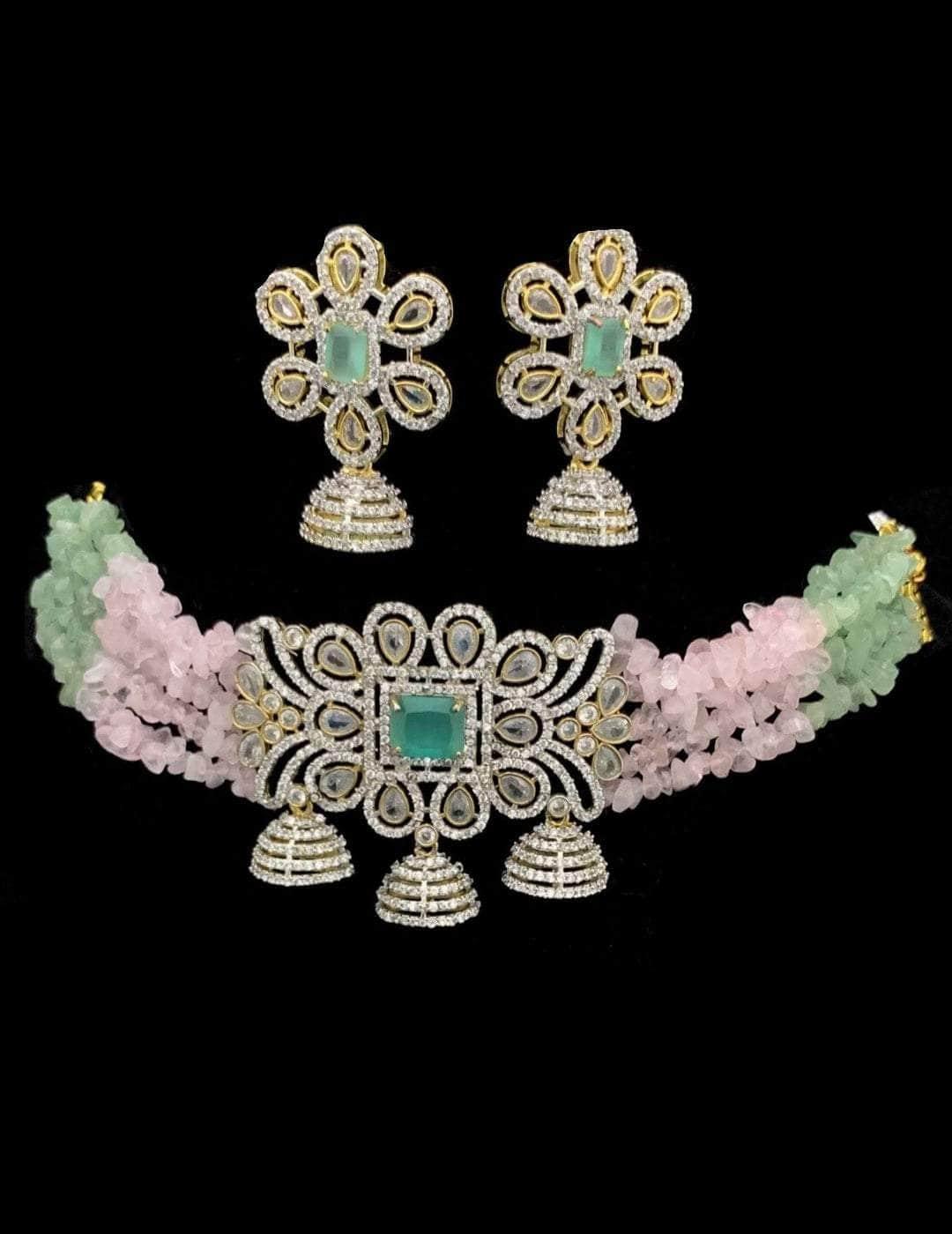 Ishhaara Stone Studded Choker Set