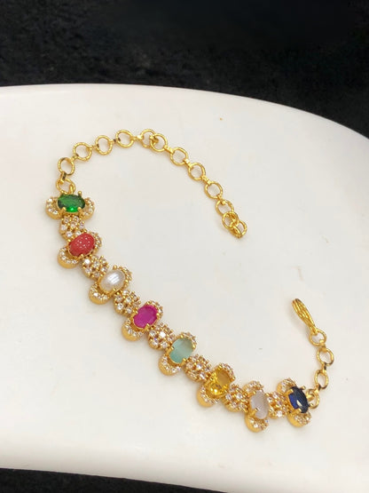 Ishhaara Multicolor Stones Bracelet