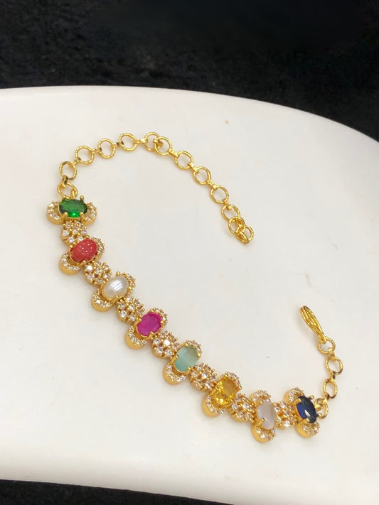 Ishhaara Multicolor Stones Bracelet