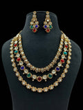 Ishhaara Multicolor Victorian Kundan Stone Necklace