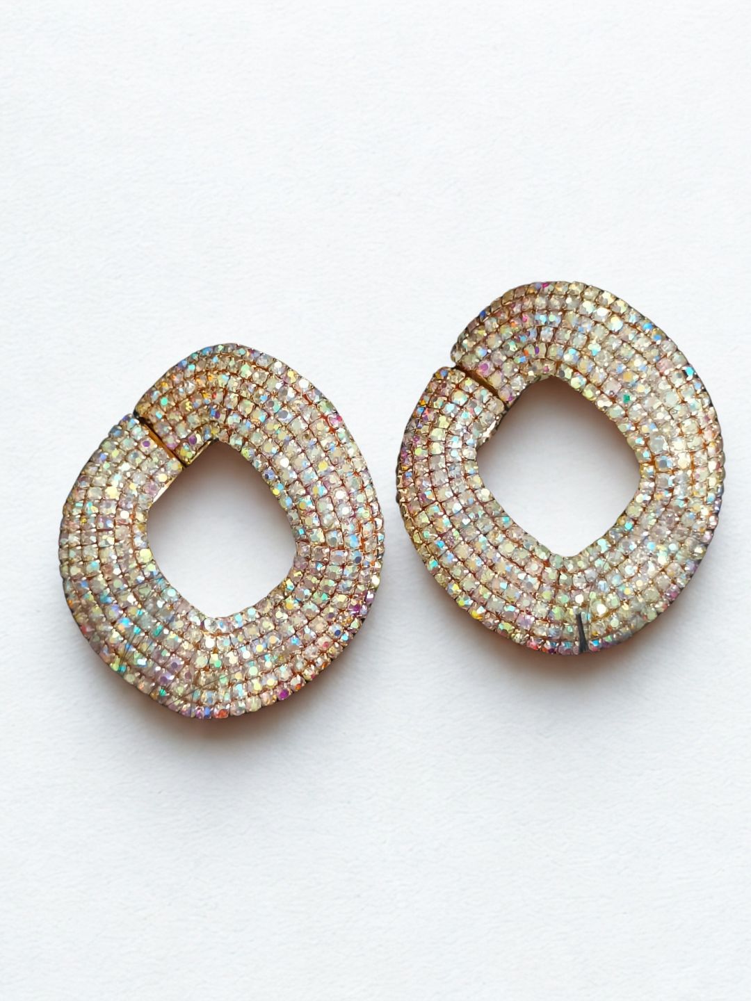 Ishhaara Multicolor Zircon Link Earrings