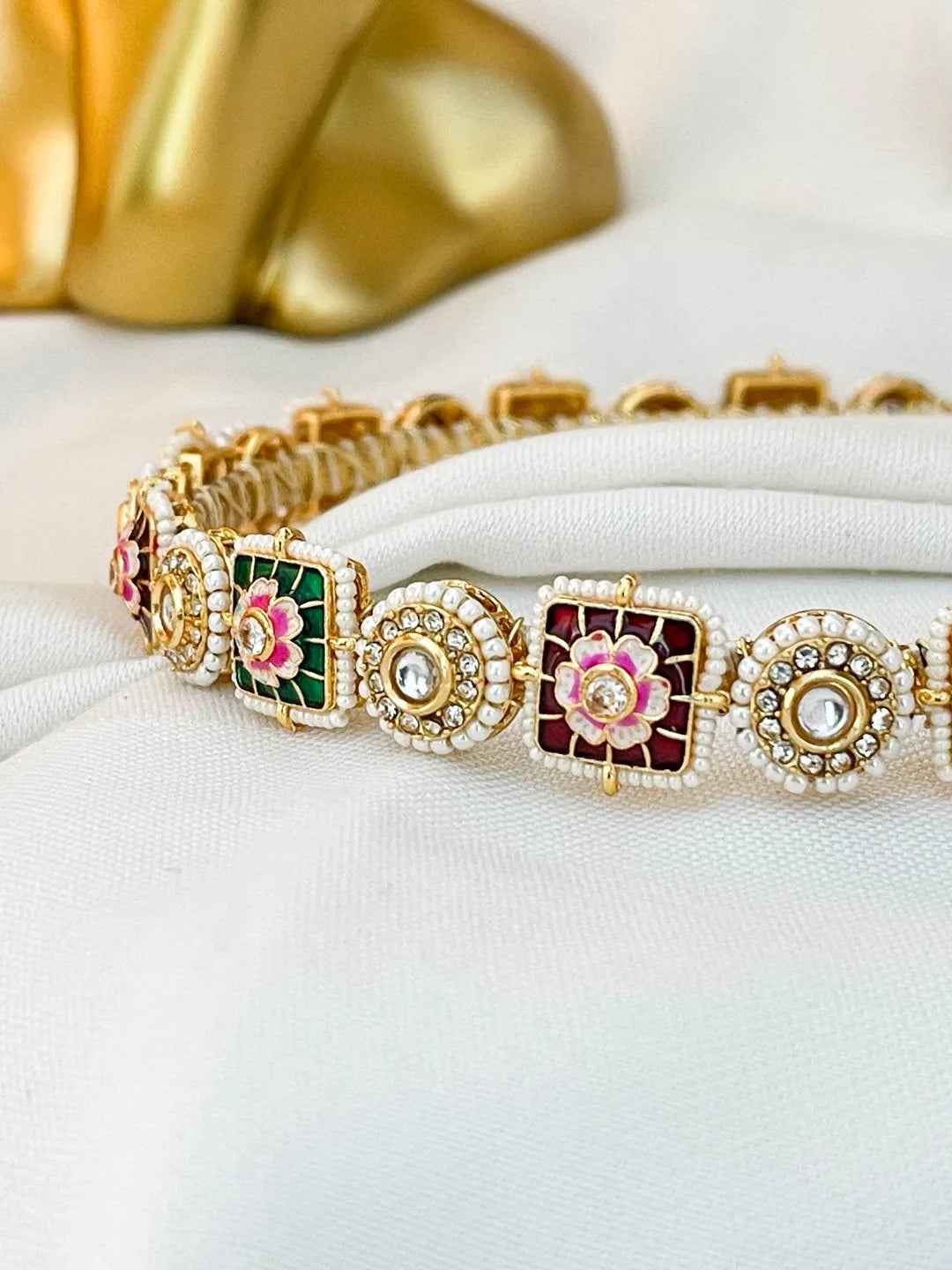 Ishhaara Multicolored Kundan Studded Hairband