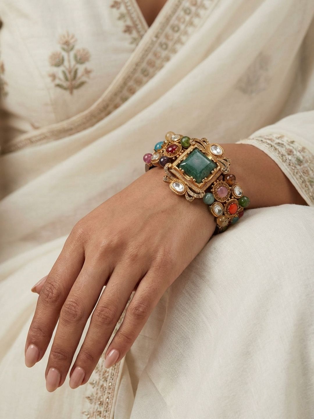 Ishhaara Multicolored Stone Bracelet