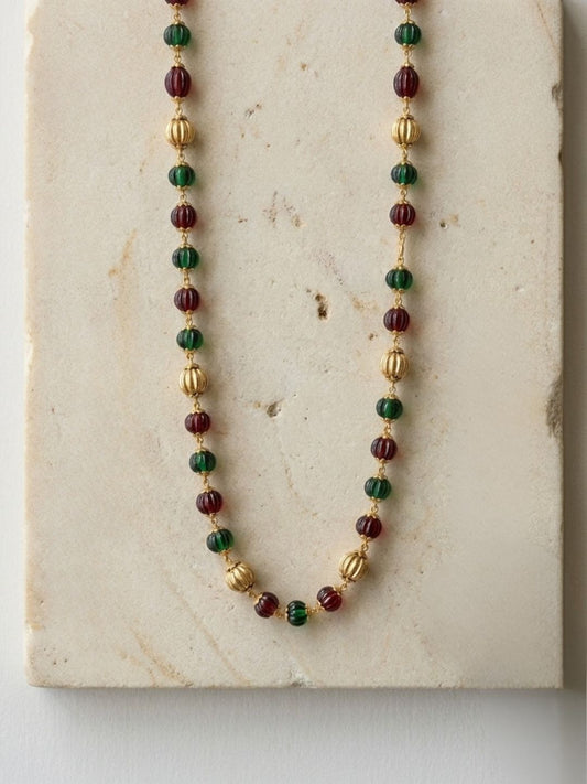 Ishhaara Multicolour Antique Beads Mala