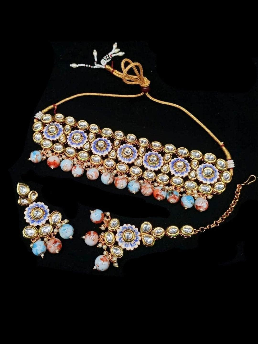 Ishhaara Hand Painted Choker Necklace