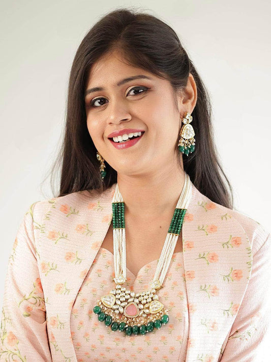 Ishhaara Multicolour Long Onyx Necklace