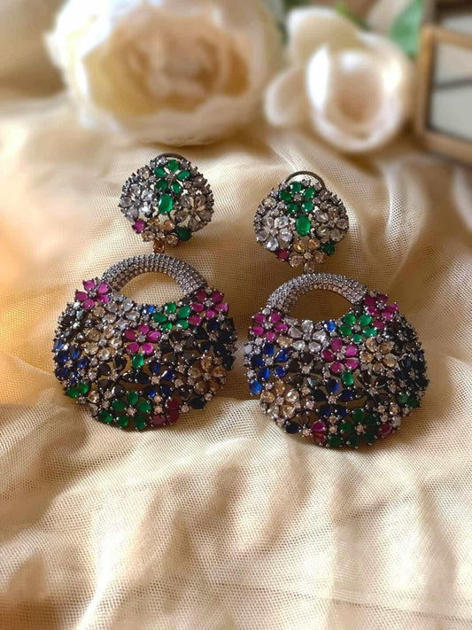 Ishhaara Multicolour Mesmerized Crystal Cluster-Multicolour