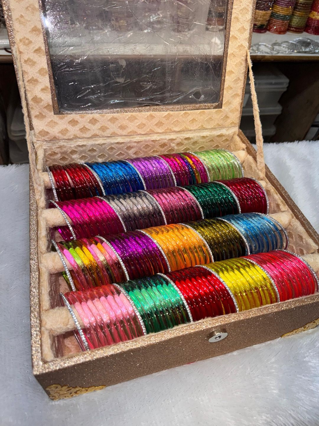 Ishhaara Multicoloured Kangan Bangle Set — handcrafted Indian jewellery