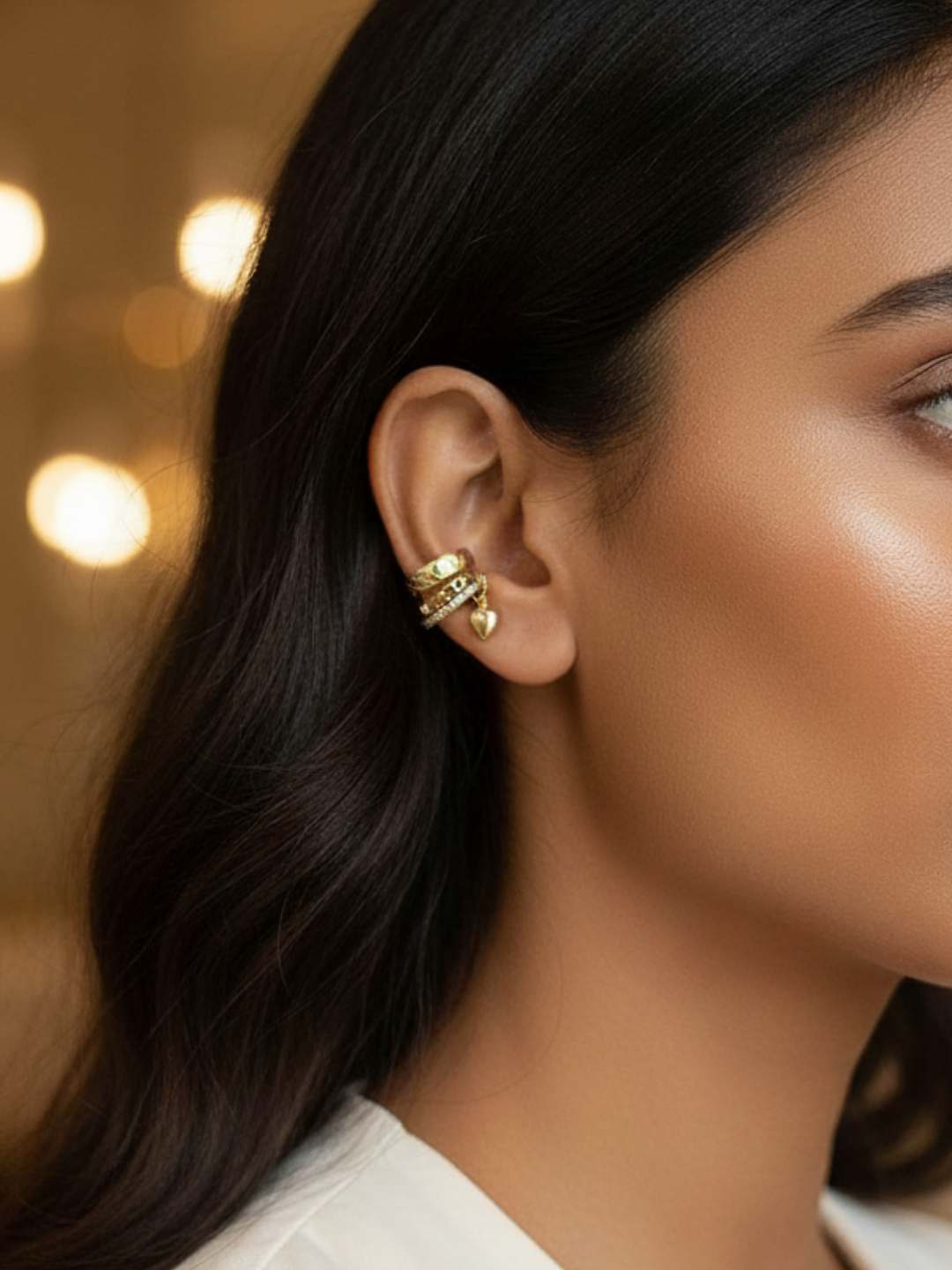 Ishhaara Multilayer Elegant Earcuff