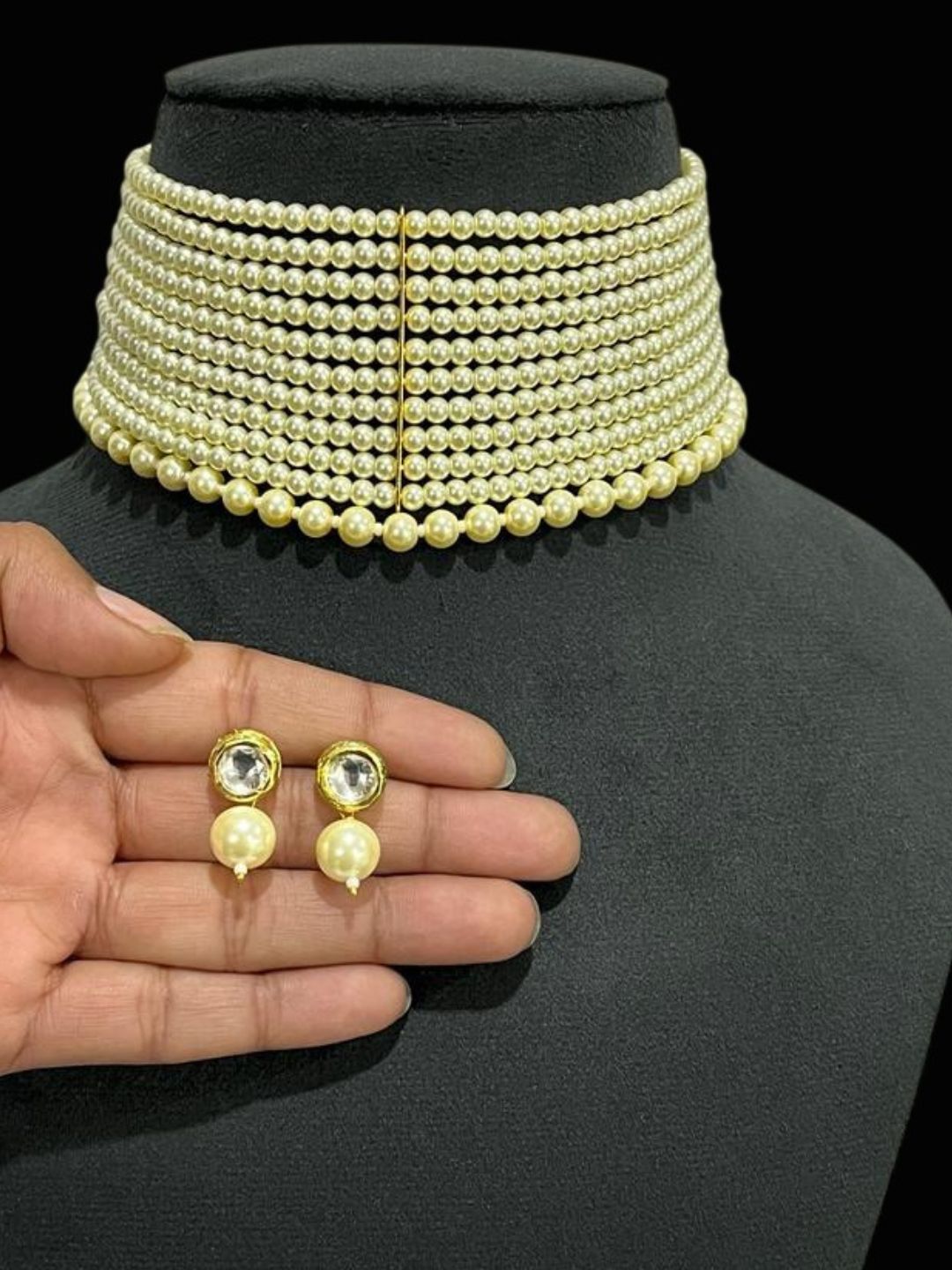 Ishhaara Multilayered Pearl Necklace