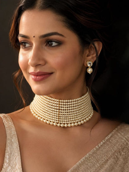 Ishhaara Multilayered Pearl Necklace