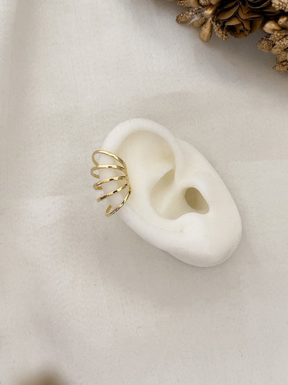 Ishhaara Multiring Golden Ear Cuff