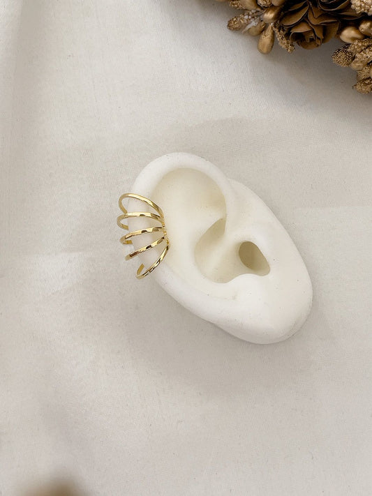 Ishhaara Multiring Golden Ear Cuff