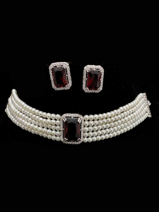 Ishhaara Multistrand Pearl Choker