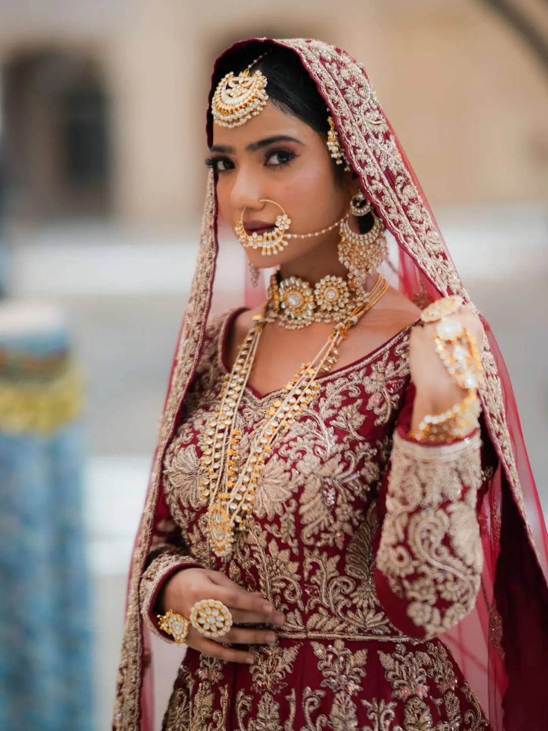 Ishhaara Muskan Sharma In Heerandi Full Bridal Jwellery