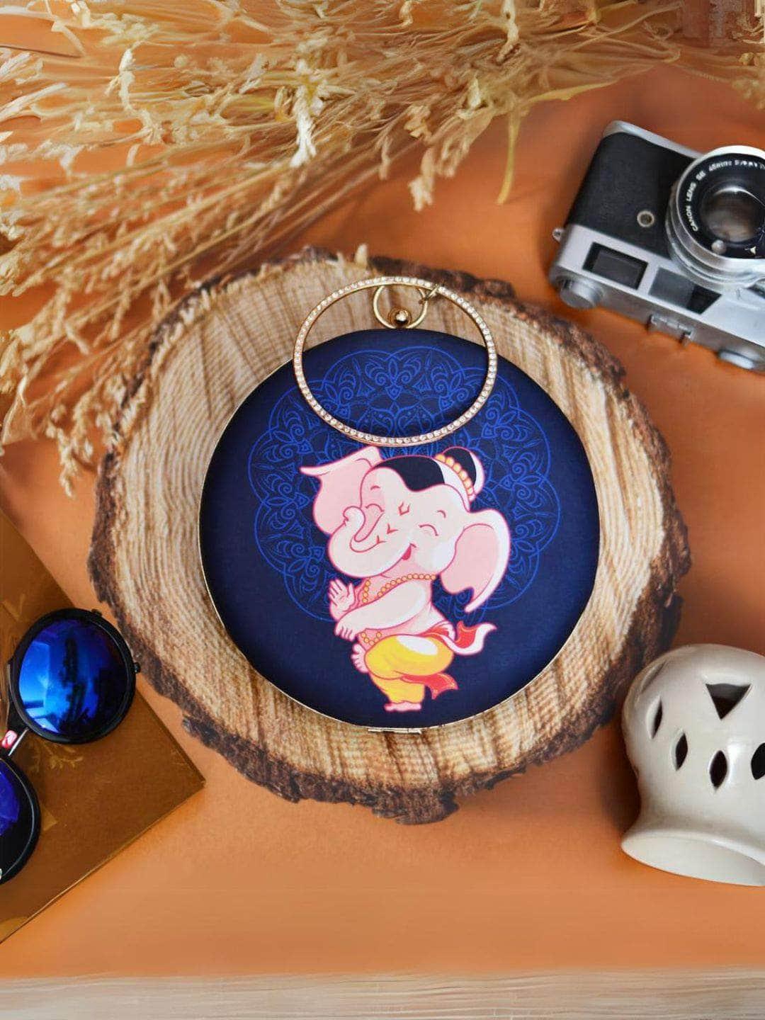 Ishhaara My Cute Ganesha Round Clutch