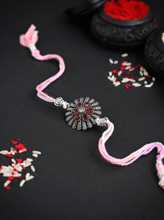 Ishhaara Nakshi Work Oxidised Rakhi