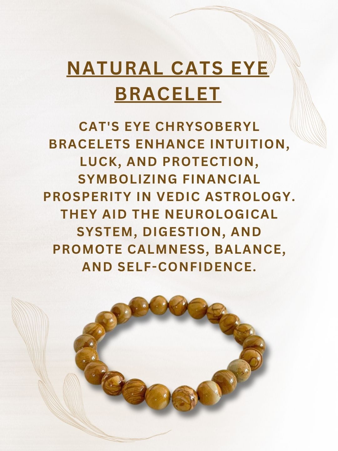Ishhaara Natural Cat's Eye Bracelet