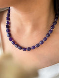 Ishhaara Natural Purple Amethyst Quartz Necklace