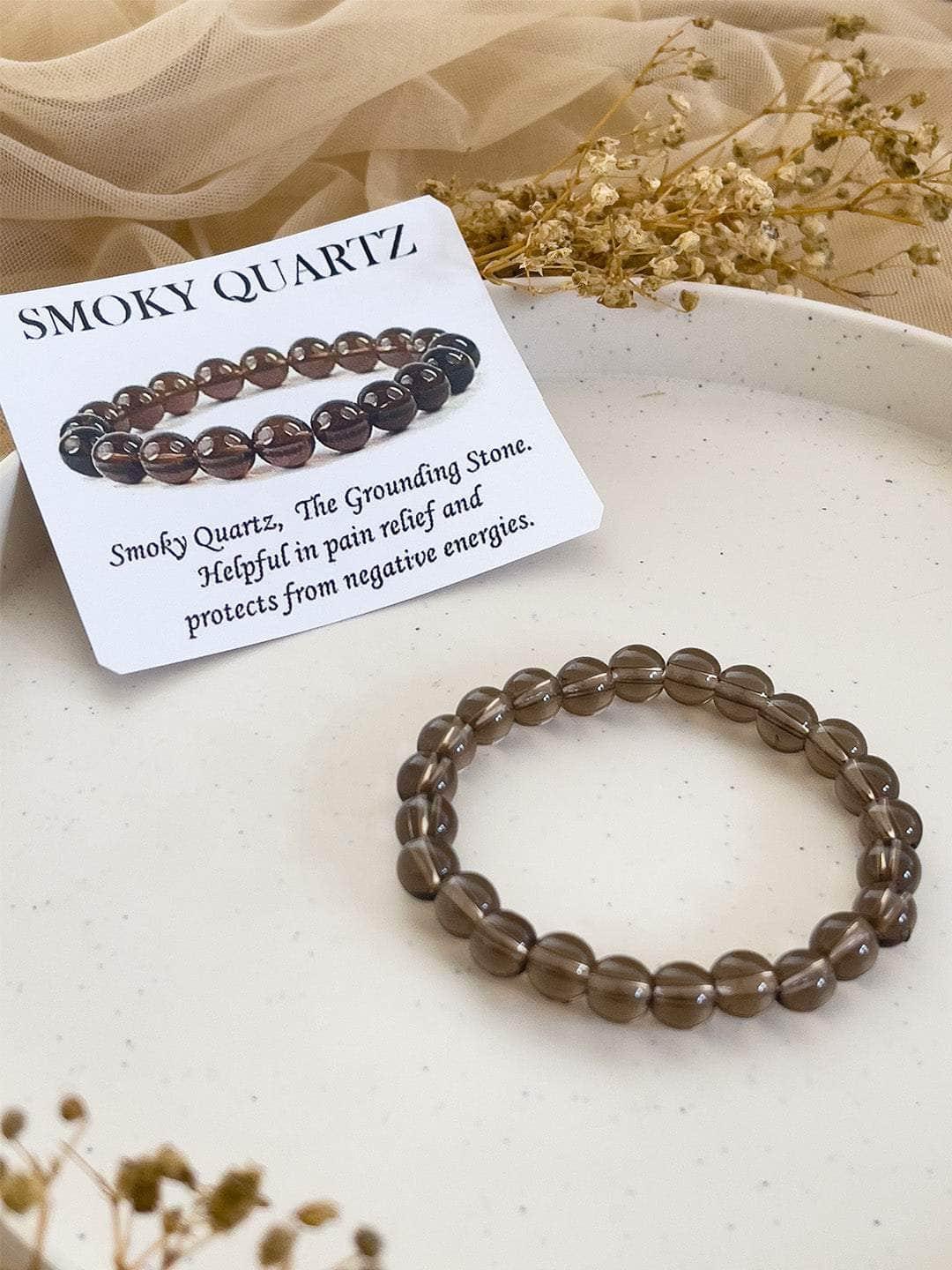 Ishhaara Natural Smoky Quartz Bracelet