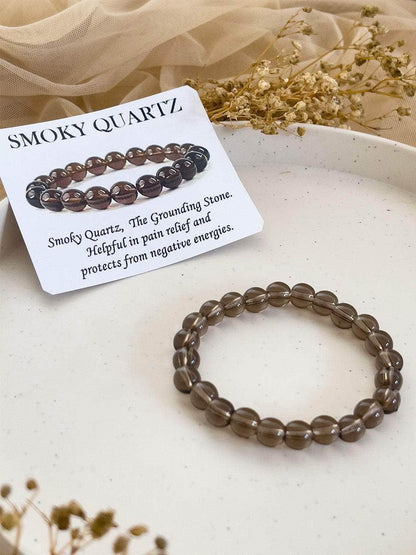 Ishhaara Natural Smoky Quartz Bracelet