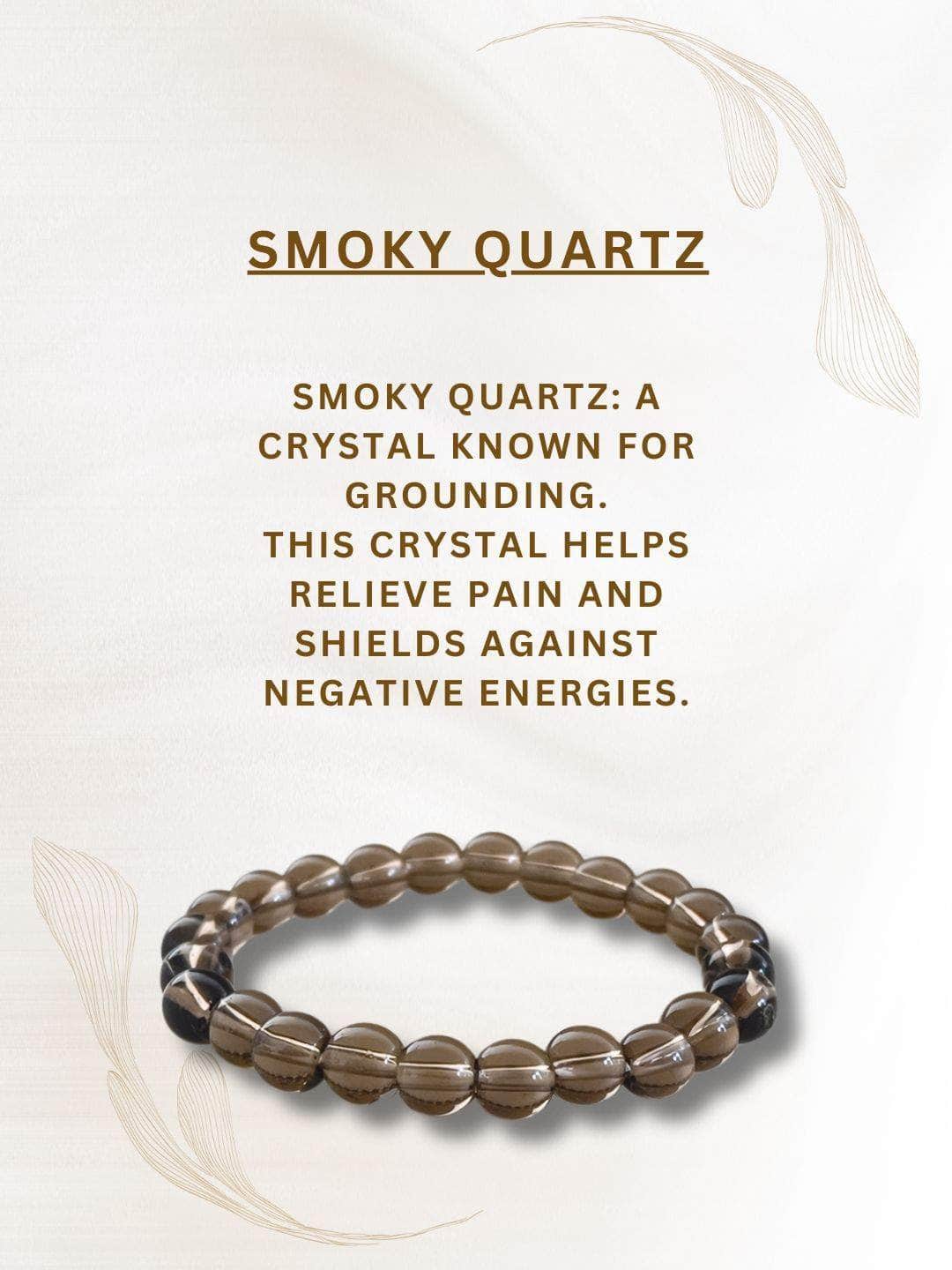 Ishhaara Natural Smoky Quartz Bracelet